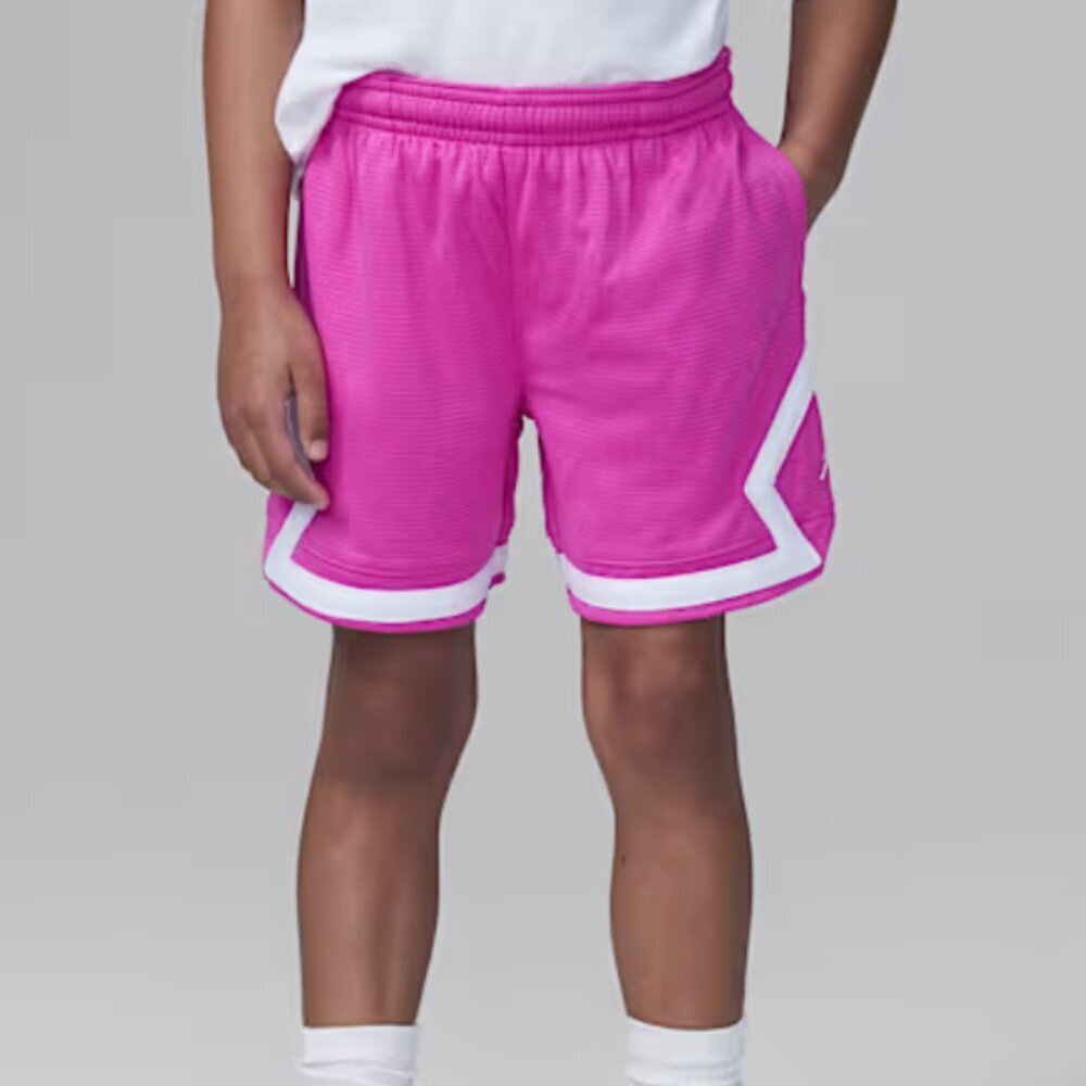 Nike Jordan Dri-FIT Sport, Little Kids' Diamond Shorts, Size 6X, Fire Pink